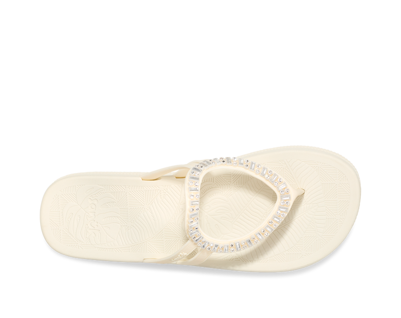Sanuk Womens Sunshine Gem Sandals in White Island Trends