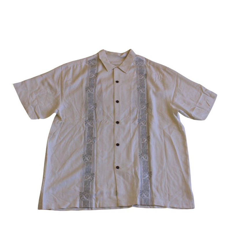 TBLV Tommy Bahama Mens Original Sample Legroom Bar Camp Shirt Dark Sea - FINAL SALE