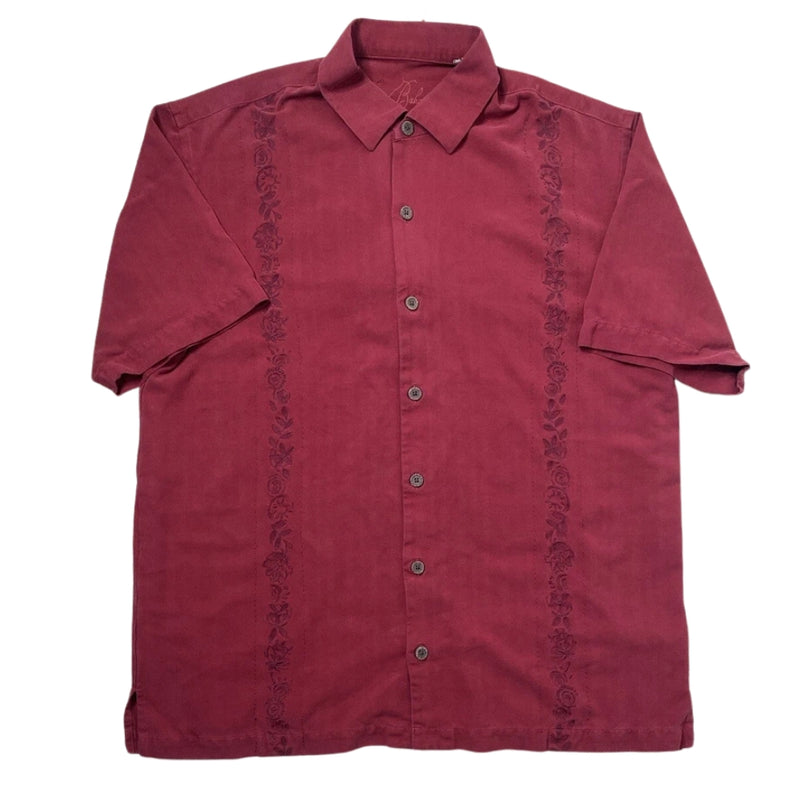 TBLV Tommy Bahama Mens Original Sample Five OClock Shadow Camp Shirt - Waterfall - FINAL SALE