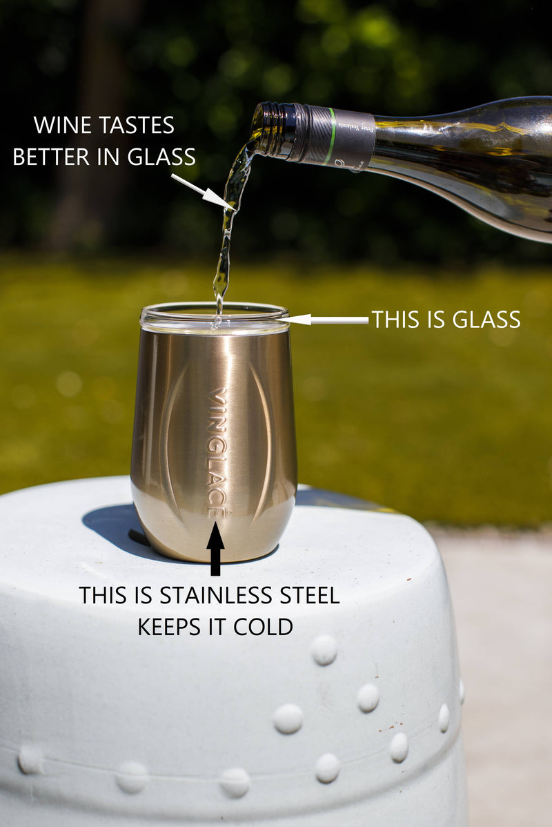 Vinglace Wine Chiller Gift Set White Island Trends