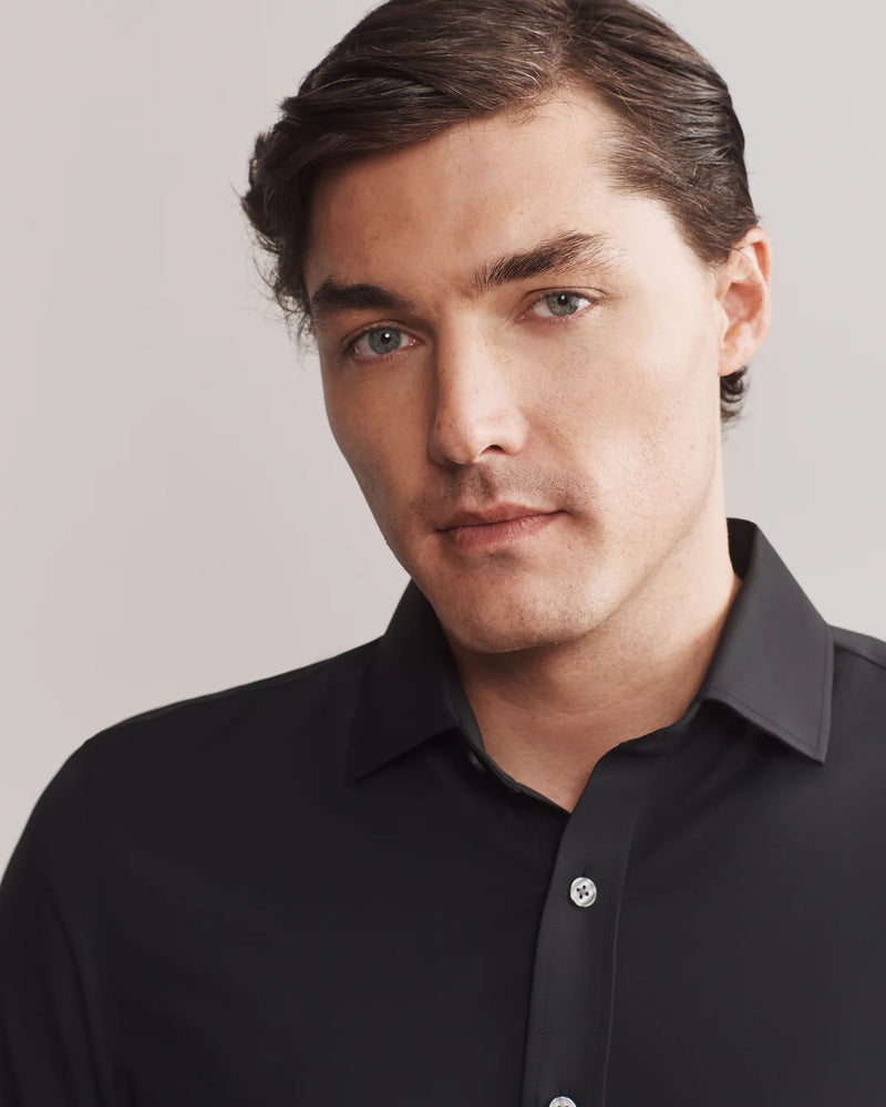 Rhone Commuter Classic Fit Sport Shirt in Black L