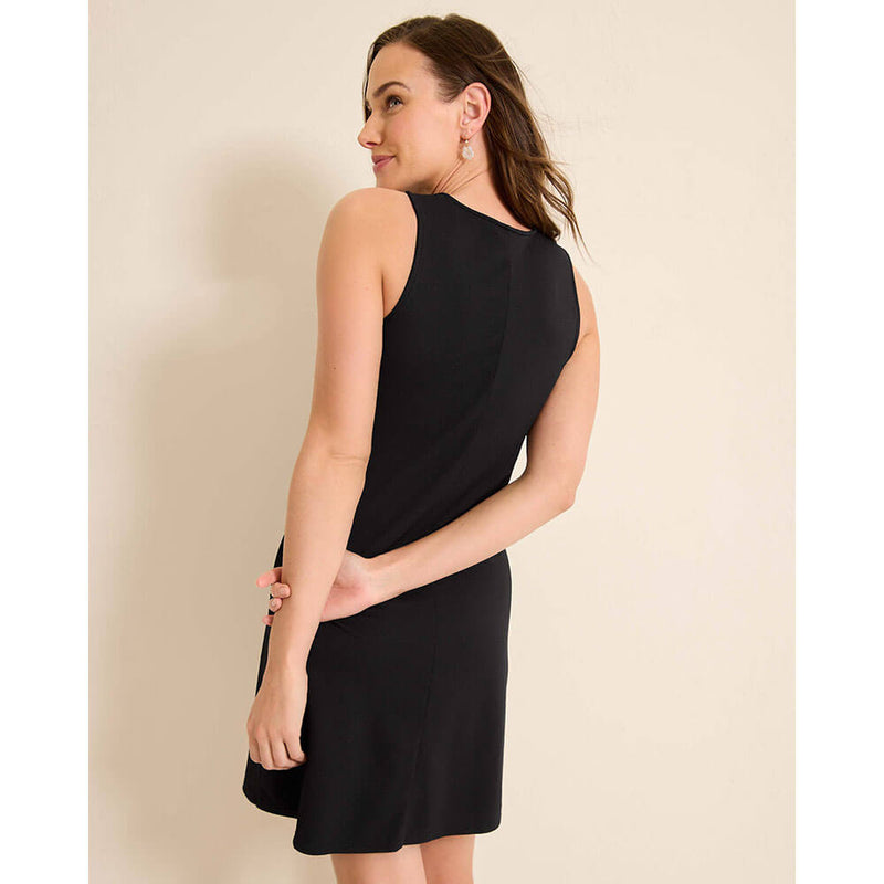 Tommy Bahama Womens Island Cays Hi Neck Spa Dress Coverup in Black Island Trends Tommy Bahama Womens Island Cays Hi Neck Spa Dress Coverup in Black Island Trends