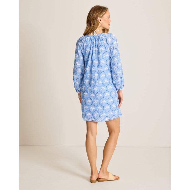 blue dress for baby girl Tommy Bahama Women's Catalina Coast Eyelet Dress Cover Up in Blue Parrot –  Island Trends