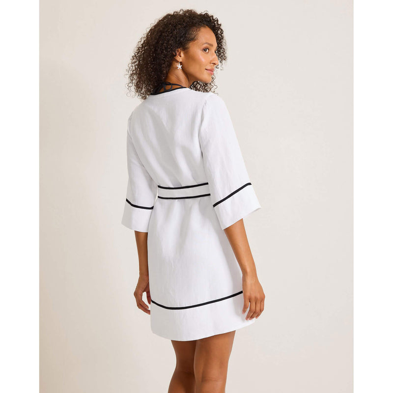 Tommy Bahama St. Lucia Split Neck Tunic Dress Cover Up in White – Island  Trends