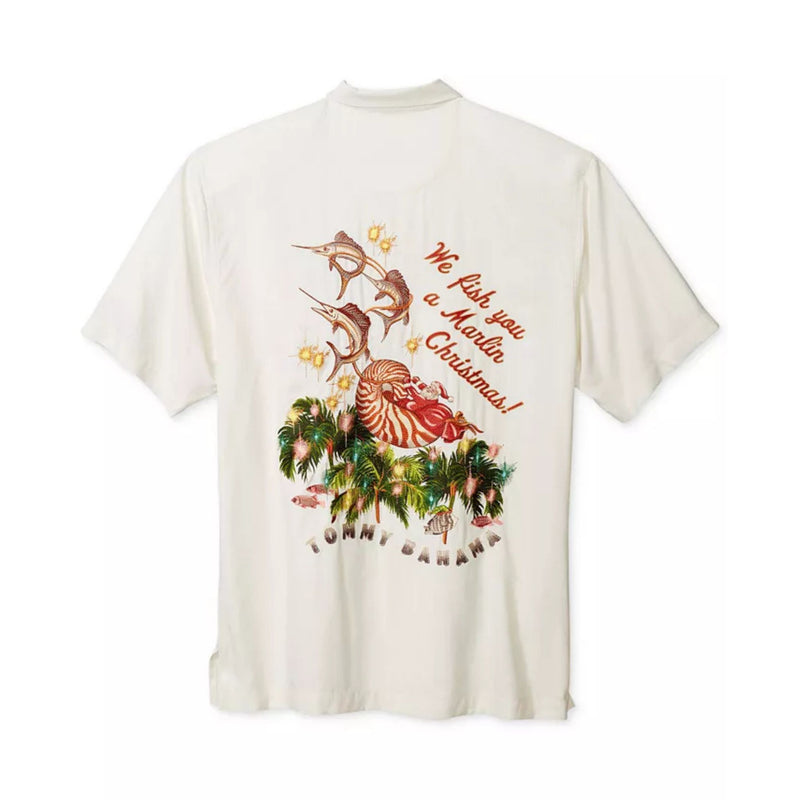 TBLV Tommy Bahama Mens Original Sample Net Worth Camp Shirt - Black - FINAL SALE main image 0