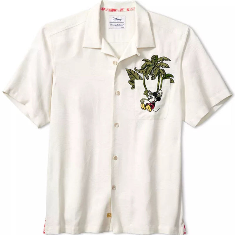 TBLV Tommy Bahama Mens Original Sample Holiday Survival Kit 2004 Camp Shirt - Off White - FINAL SALE main image 0
