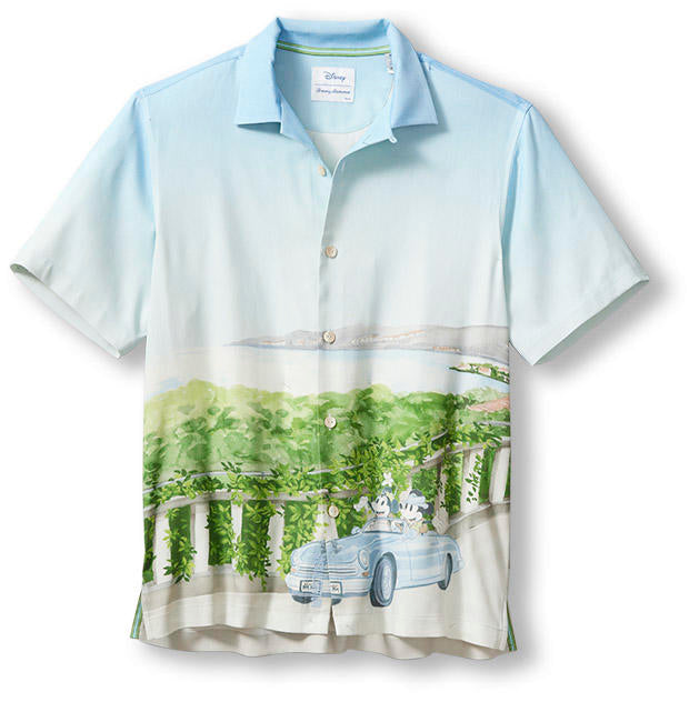 Tommy Bahama Disney Coastal Cruisin Short Sleeve Twill Shirt - S