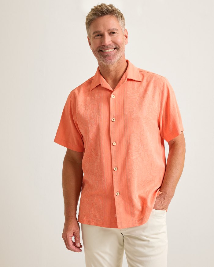 tommy bahama dress shirts Tommy Bahama Men's Maui Border Silk Camp Shirt