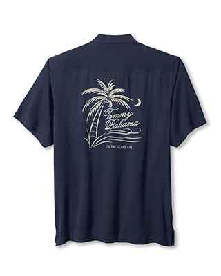 TBLV Tommy Bahama Mens Original Sample Cruising To Paradise Camp Shirt - Continental - FINAL SALE