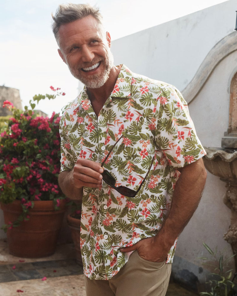 tommy bahama dress shirts Men's Bahama Coast Wild Grove IslandZone Shirt - Cloud Fantasy Face Mask Do317 Explains: How Ranch Casual shirts Perfect your Color:Black Sa Punta