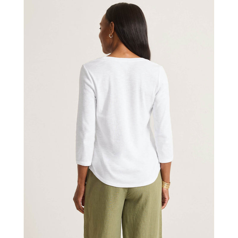 Ashby Isles Rib 3/4 Sleeve Top main image 1