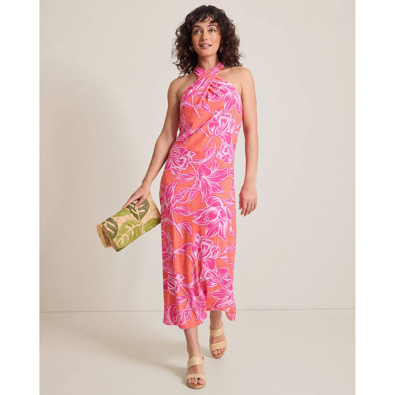Tommy Bahama Women's Paradiso Petals Sleeveless Maxi Dress in Dark