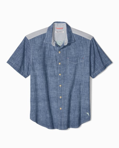 TBLV Tommy Bahama Mens Original Sample Coconut Classic 2005 Camp Shirt Bamboo - FINAL SALE