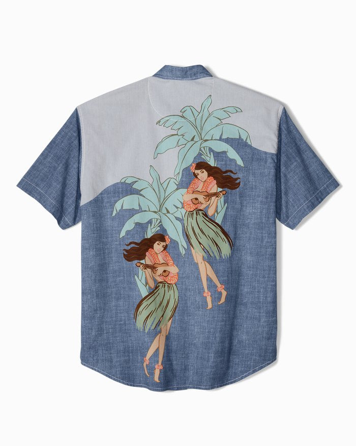 TBLV Tommy Bahama Mens Original Sample Davine Intervention Camp Shirt - Syrah - FINAL SALE