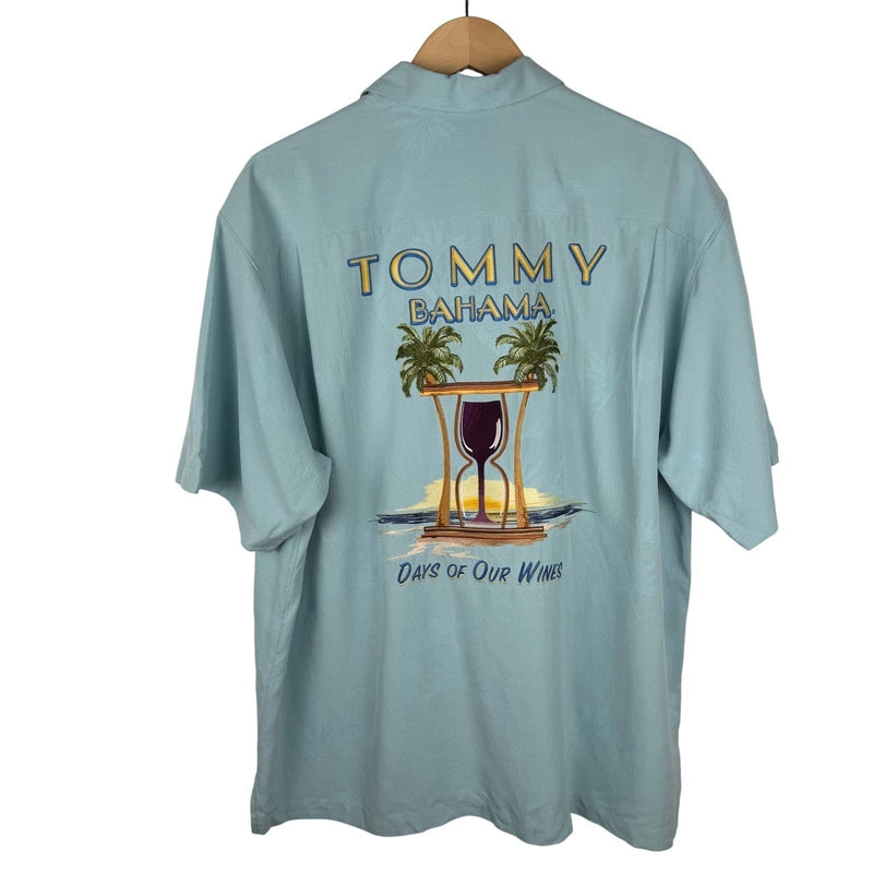 TBLV Tommy Bahama Mens Original Sample Island Choppers Camp Shirt - Black - FINAL SALE main image 1