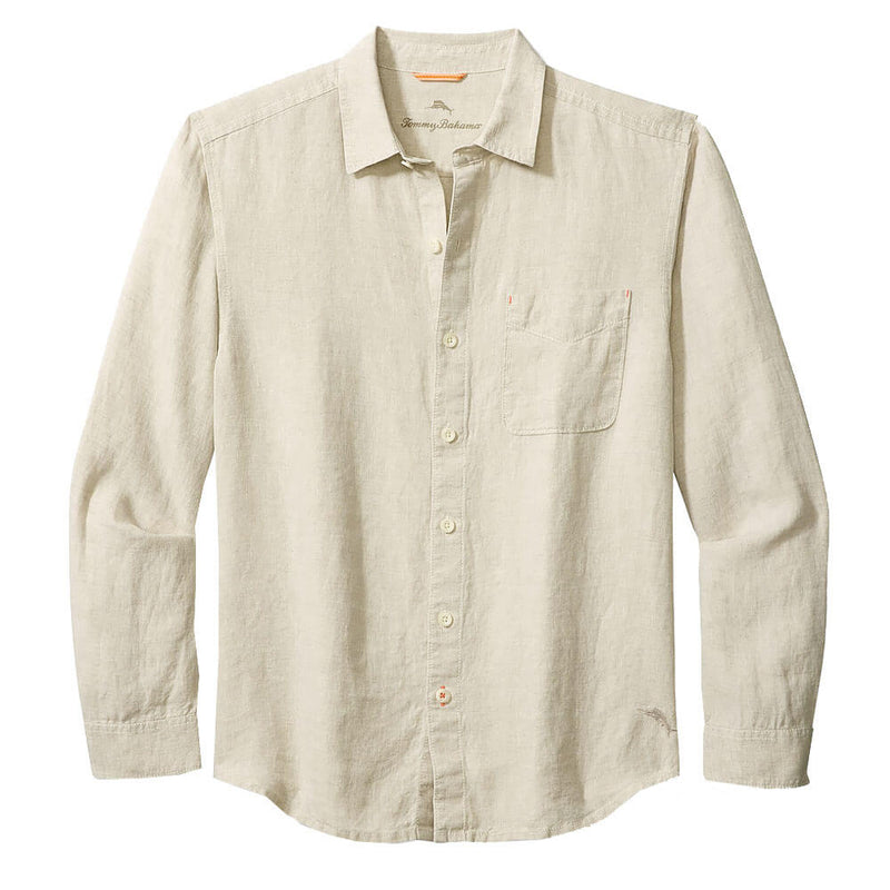 Sea Glass Breezer Linen Long Sleeve Shirt by Tommy Bahama