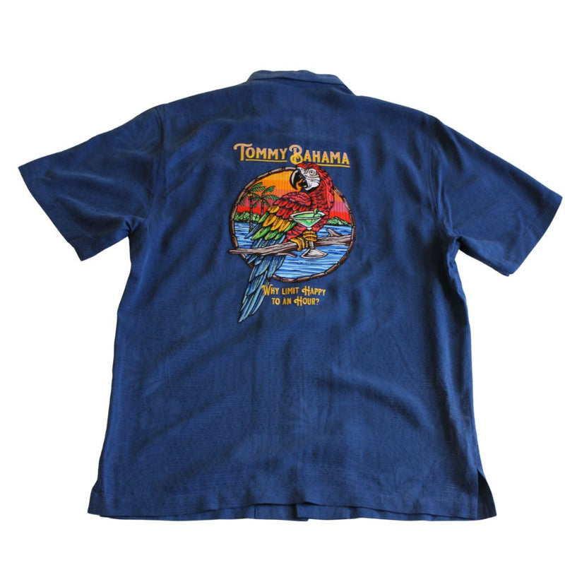TBLV Tommy Bahama Mens Original Sample Ride The Tip Camp Shirt - Black - FINAL SALE