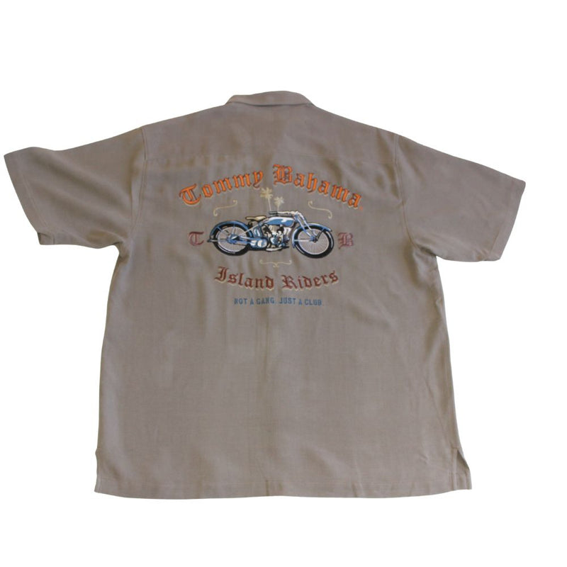 TBLV Tommy Bahama Mens Original Sample Third And Long Camp Shirt - Salsa - FINAL SALE main image 0