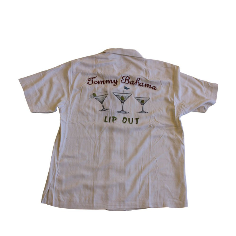 TBLV Tommy Bahama Mens Original Sample Pick Six Camp Shirt - Dark Cobalt - FINAL SALE