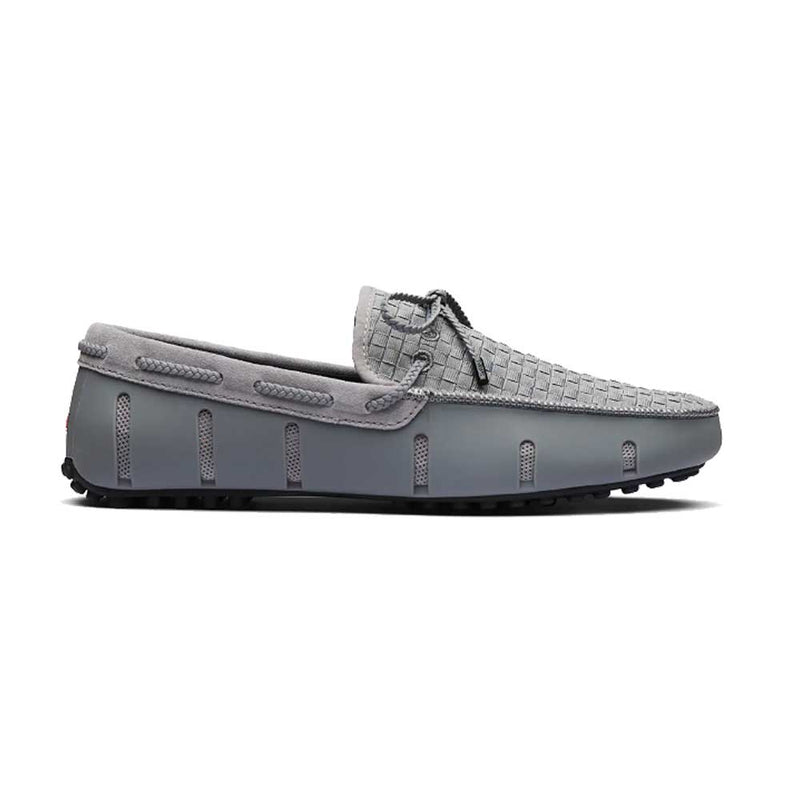 SWIMS Woven Driver Boat Shoes Grey Black