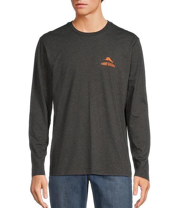 Tommy Bahama The Spirits Are Calling Long Sleeve T-Shirt - Coal Heather