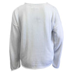 Island Trends Summer V-Neck Sweater - White