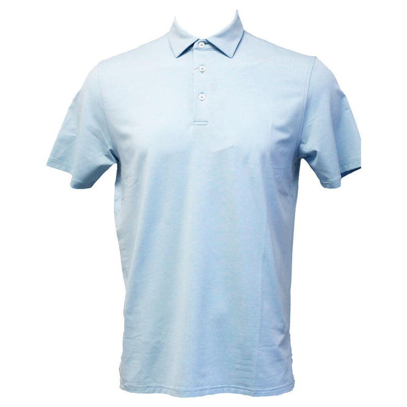 Southern Tide Brrr-Eeze Perf Heather Polo Shirt - Heather Dream Blue