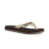 Sanuk Womens Yoga Paradise 2 Sandals - Natural Paradise Palms