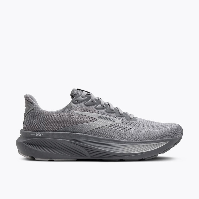 Brooks Mens Ghost 17 Shoes - Primer Gray / Oyster Mushroom