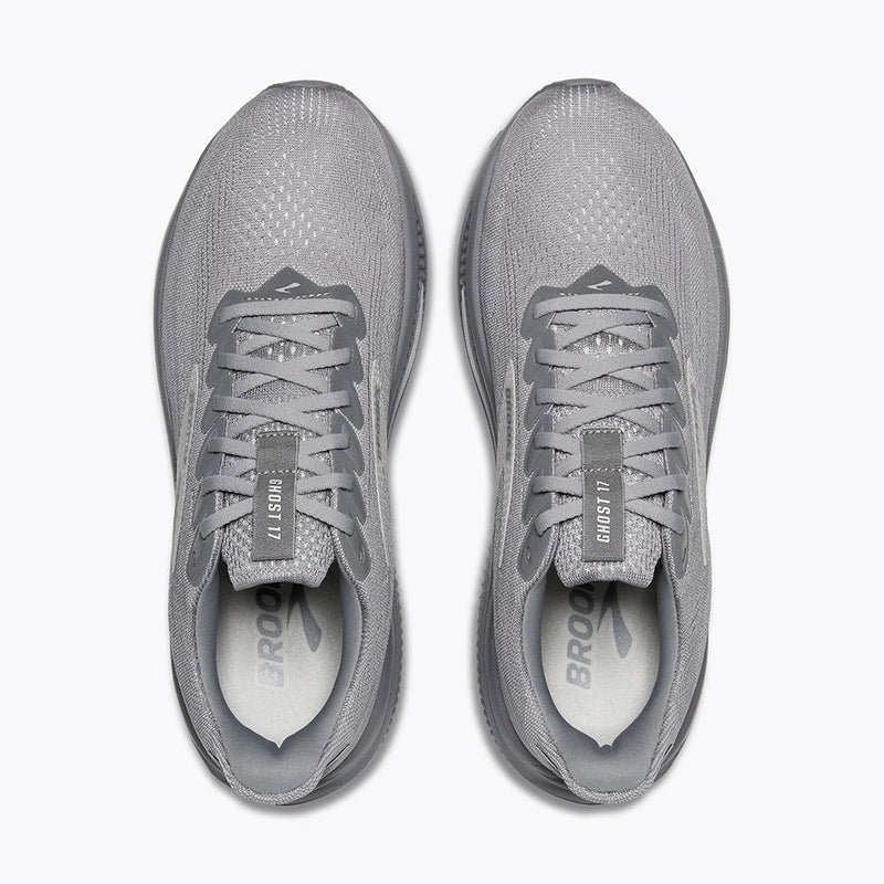 Brooks Mens Ghost 17 Shoes - Primer Gray / Oyster Mushroom