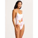 Seafolly La Mer Scoop Neck Swimsuit - White