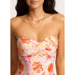 Seafolly La Mer Twist Bandeau Swimsuit - White