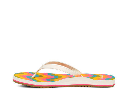 Sanuk Womens Yoga Joy Rainbow Sandals - Rainbow