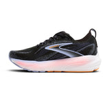 Brooks Womens Glycerin 22 Shoes - Black / Blue Heron / Orange