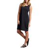 Tribal Sleeveless Dress With Snap Detail - Black