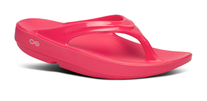 Ofoos Women's OOlala Thong Sandals - Neon Berry