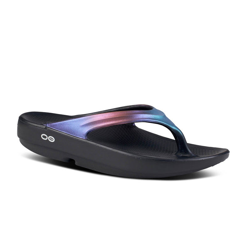 Oofos Women's Oolala Luxe Thong Sandals - Midnight Spectre