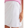 Tribal 18-Inch Pull On Faux Wrap Skort - White