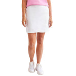 Tribal 18-Inch Pull On Faux Wrap Skort - White