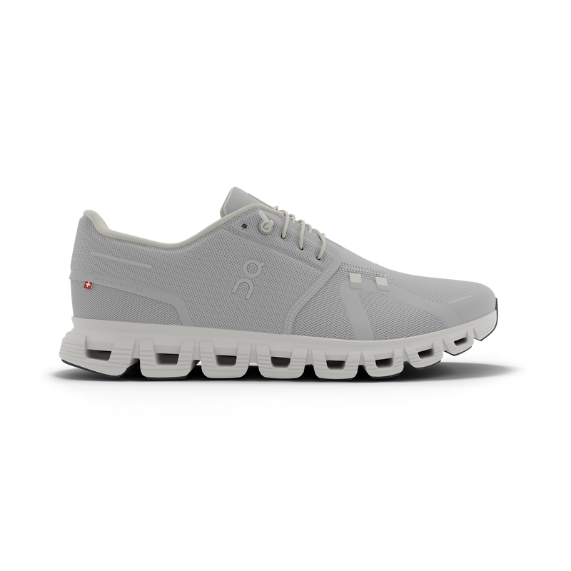 On Men's Cloud 6 Shoes - Glacier / White