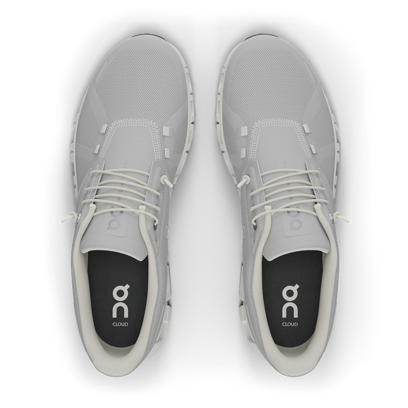 On Men's Cloud 6 Shoes - Glacier / White