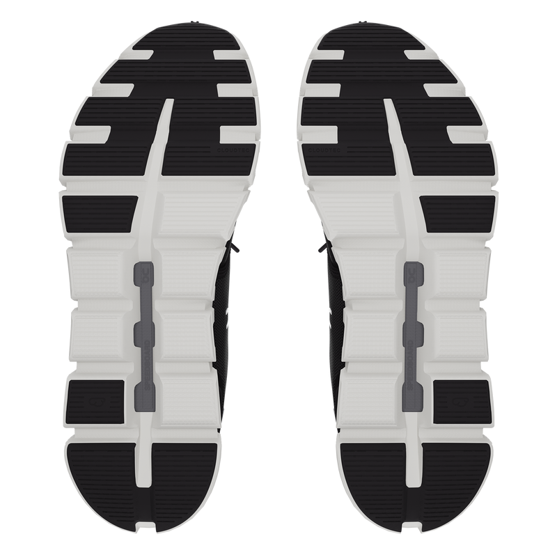 On Men's Cloud 6 Shoes - Black / White