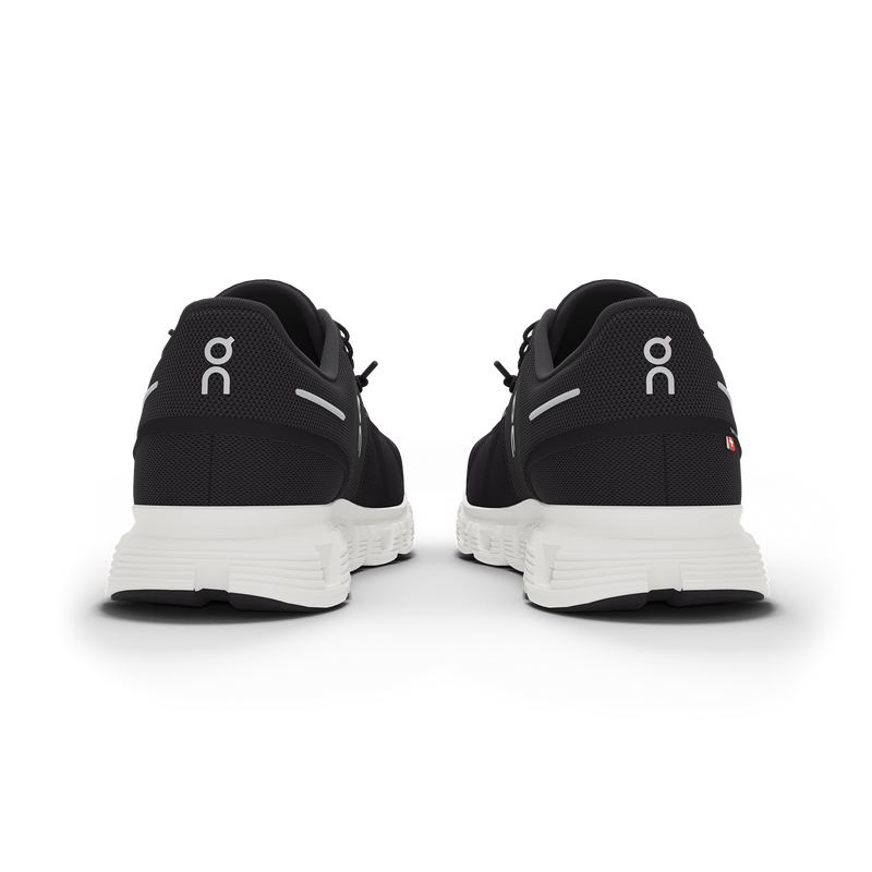 On Men's Cloud 6 Shoes - Black / White