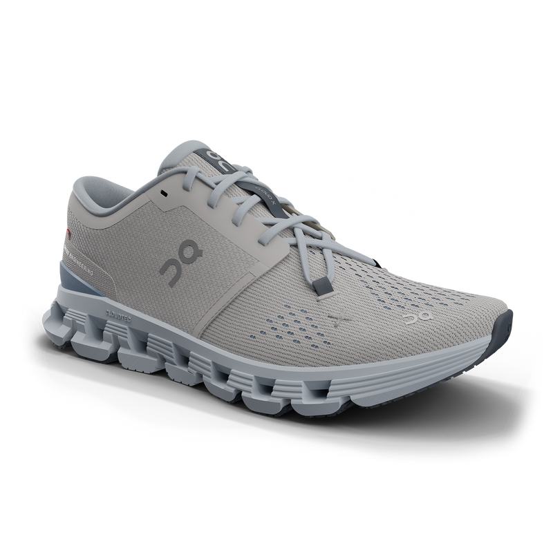 On Women's Cloud X 4 Shoes - Silver / Chambray