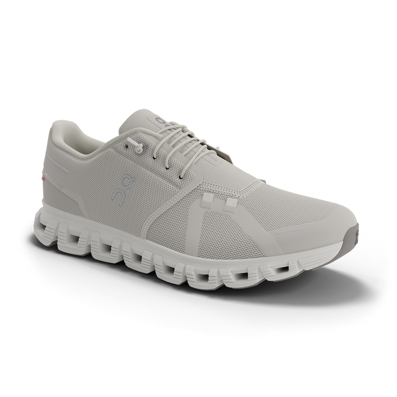 On Women's Cloud 6 Shoes - Pearl / White