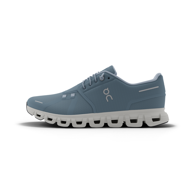 On Women's Cloud 6 Shoes - Chambray / White