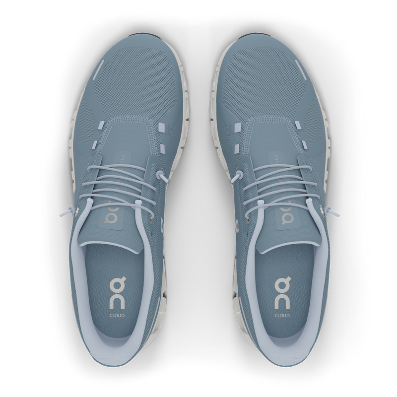 On Women's Cloud 6 Shoes - Chambray / White