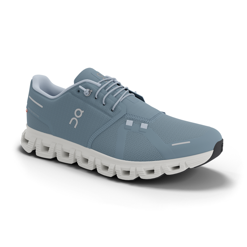 On Women's Cloud 6 Shoes - Chambray / White