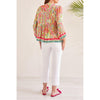 Tribal 3/4 Sleeve Blouse - Raspberry