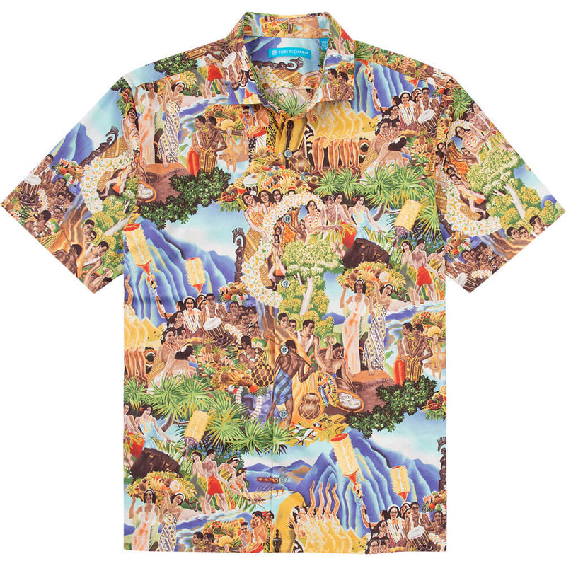 Tori Richard Festivaloha Cotton Lawn Camp Shirt - Multi